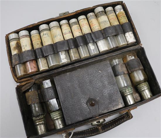 An All India Missions Tablet Industry apothecary case, W 28cm